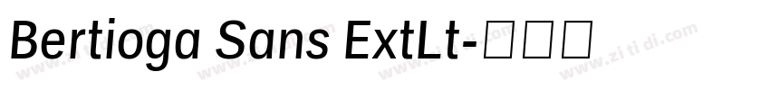 Bertioga Sans ExtLt字体转换